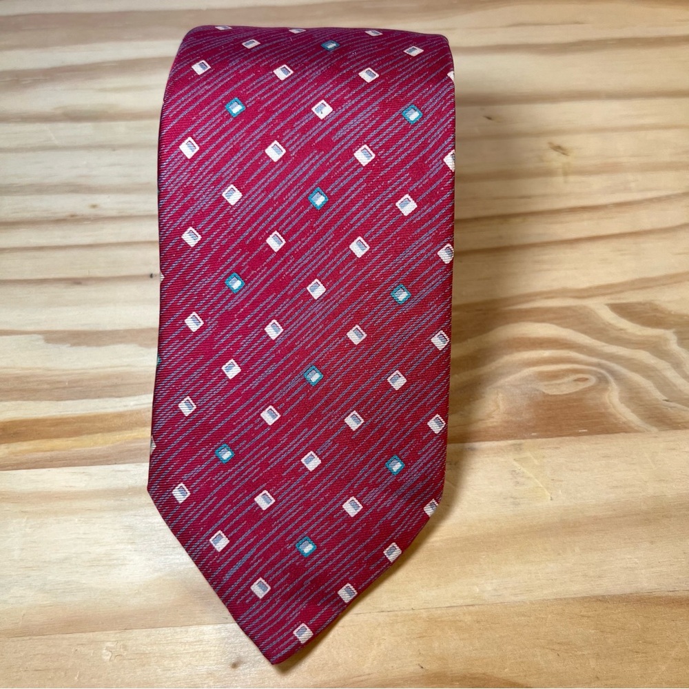 *2/$30*  Vintage Givenchy Red All Silk Tie